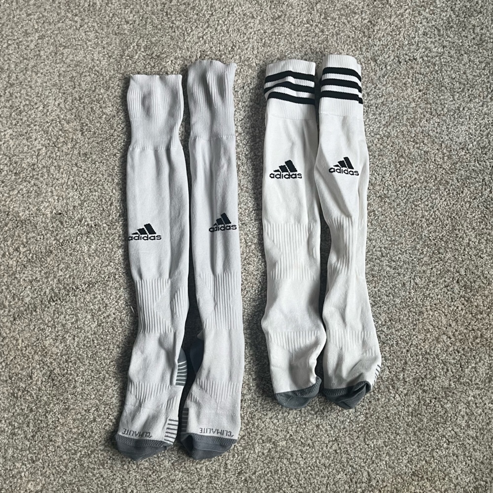 Adidas Men’s White Soccer Socks